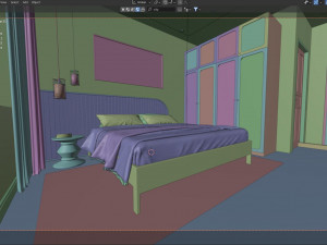 Bedroom - Interior Scene - Architectural Visualization Modèle 3D