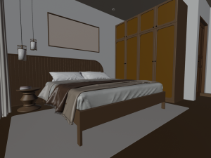 Bedroom - Interior Scene - Architectural Visualization Modèle 3D