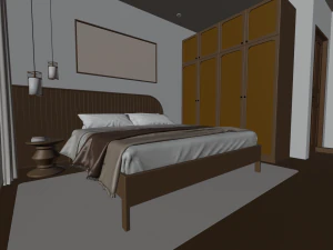 Bedroom - Interior Scene - Architectural Visualization 3D Model