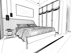 Bedroom - Interior Scene - Architectural Visualization 3D Model