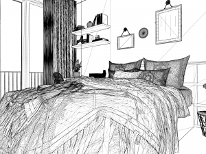 Bedroom - Interior Scene - Architectural Visualization 3D Model