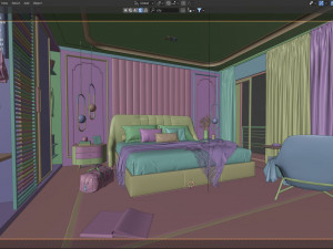 Bedroom - Interior Scene - Architectural Visualization 3D Модель