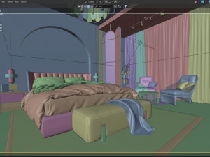 Bedroom - Interior Scene - Architectural Visualization 3D Модель