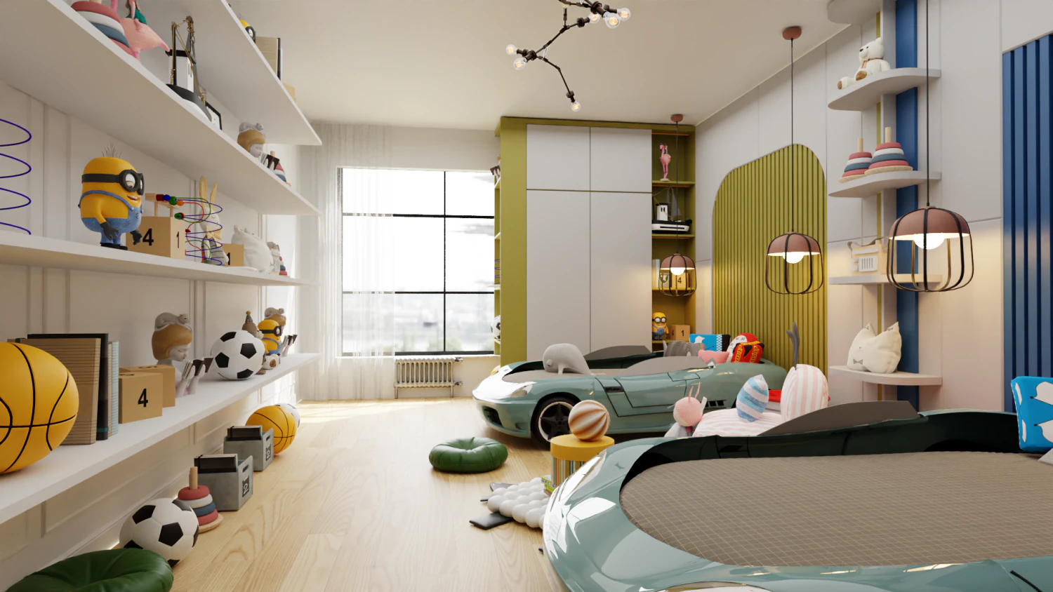 Bedroom - Interior Scene - Architectural Visualization 3D Model .c4d .max .obj .3ds .fbx .stl .blend