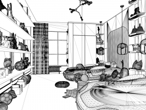 Bedroom - Interior Scene - Architectural Visualization 3D Model