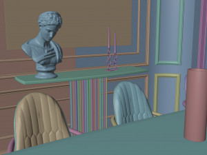Dining room - Interior Scene - Architectural Visualization 3D Model