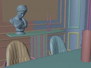 Dining room - Interior Scene - Architectural Visualization 3D Model