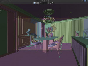 Dining room - Interior Scene - Architectural Visualization 3D Model