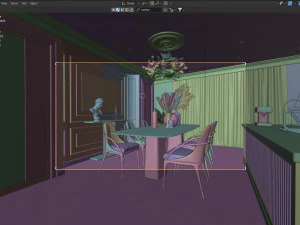 Dining room - Interior Scene - Architectural Visualization 3D Model