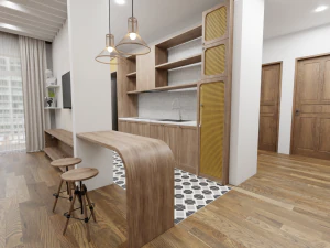 Cucina - Scena interna - Visualizzazione architettonica Modello 3D