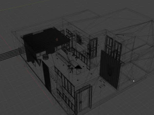 Mutfak - İ&ccedil; Mekan - Mimari G&ouml;rselleştirme 3D Model