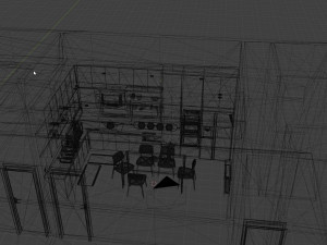 Kitchen - Interior Scene - Architectural Visualization 3D Model