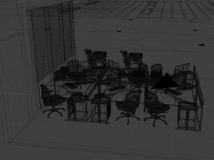 Office - Interior Scene - Architectural Visualization 3D 模型