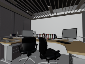 Office - Interior Scene - Architectural Visualization 3D 模型