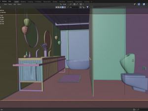 Bathroom - Interior Scene - Architectural Visualization 3D Модель