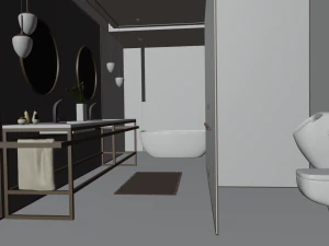 Bathroom - Interior Scene - Architectural Visualization 3D Model