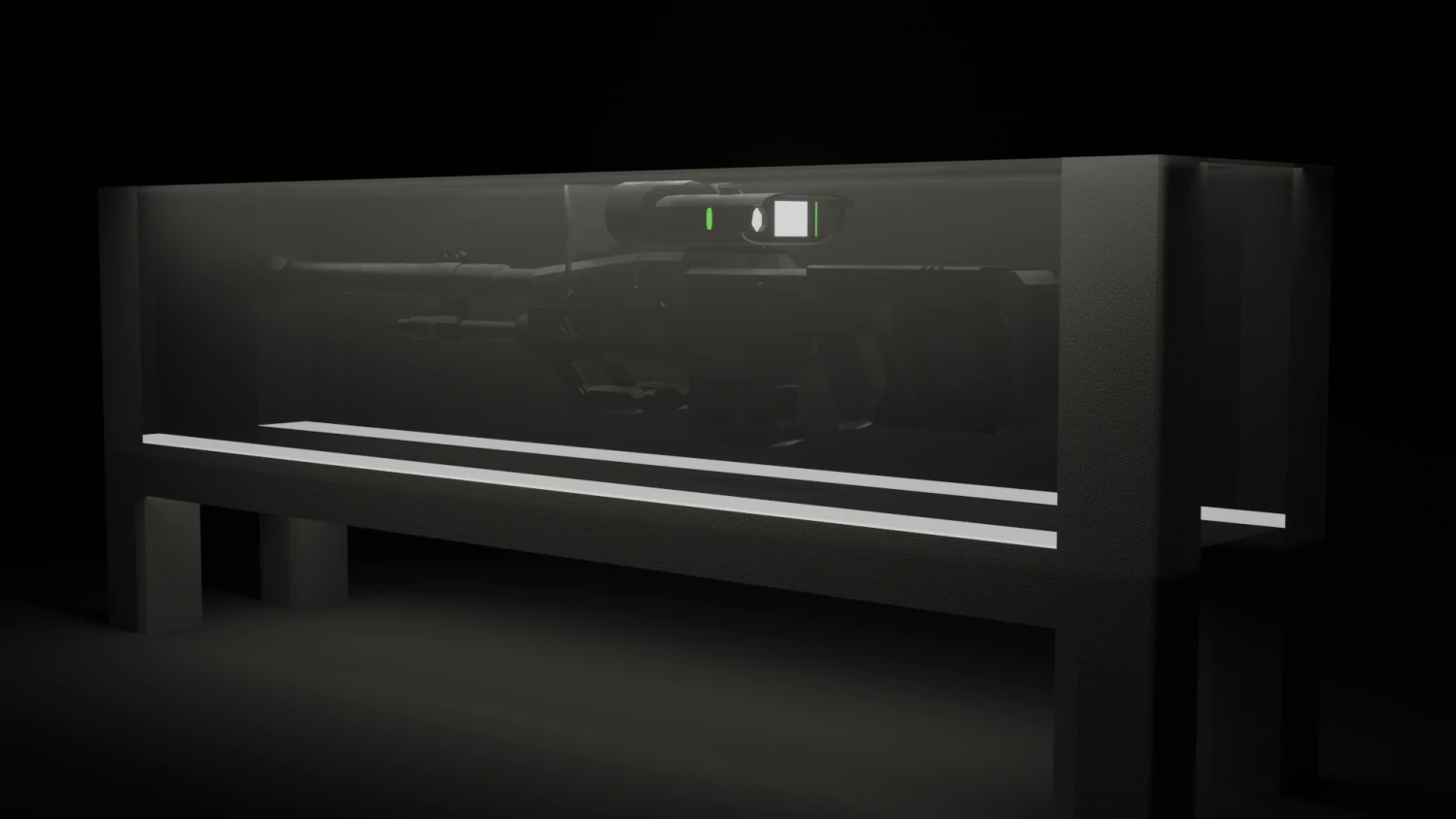 スナイパーライフル 3Dモデル .c4d .max .obj .3ds .fbx .stl .blend 