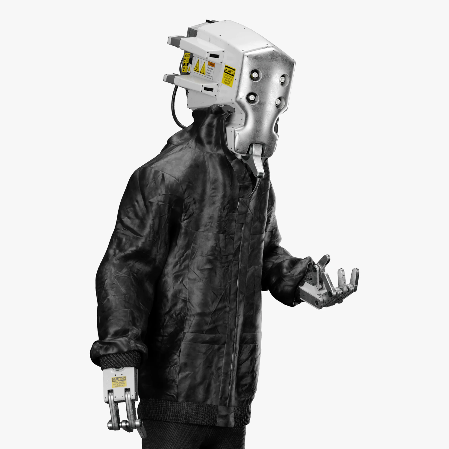 Urban Robot 3DS Max 3D Model .c4d .max .obj .3ds .fbx .stl .blend