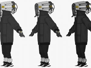 Urban Robot 3DS Max 3D Model