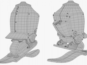 Urban Robot 3DS Max 3D Model