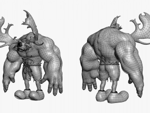 Cyclops Troll 3DS Max 3D Model