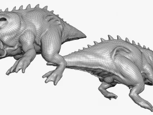 Ящірка Демон 3DS Макс 3D Модель
