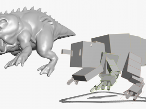 Lizard Demon 3DS Max 3D Model