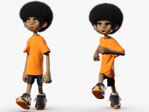 Afro Kid 3DS Max 3D Model