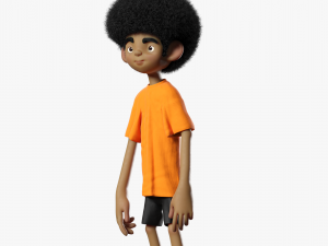 Afro Kid 3DS Max 3D Model