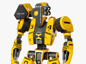 Worker Robot 3DS Max 3D Model