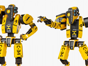 Worker Robot 3DS Max Modèle 3D
