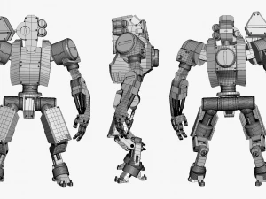 Worker Robot 3DS Max 3D Model