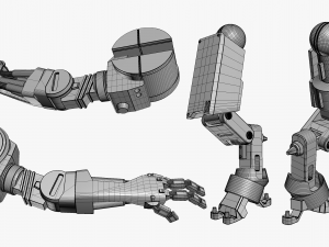 Worker Robot 3DS Max Modèle 3D