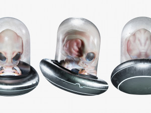 Alien UFO Blender Modelo 3D