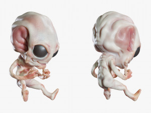 Alien UFO Blender Modelo 3D