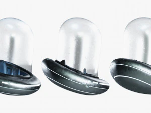 Alien UFO Blender 3D Model