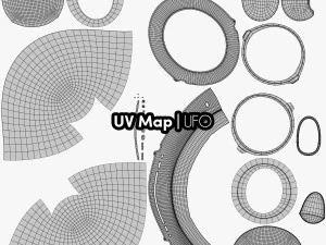 Alien UFO Blender 3D Model