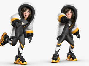 Snow Girl 3DS Max 3D Model