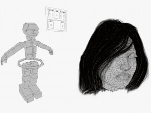 Snow Girl 3DS Max 3D Model