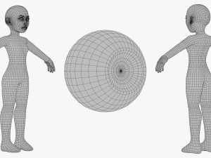 Snow Girl 3DS Max 3D Model