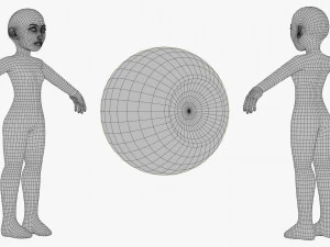 Snow Girl 3DS Max 3D Model
