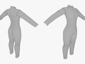 Snow Girl 3DS Max 3D Model