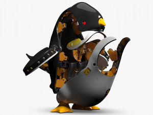 Penguin Robot 3DS Max Modelo 3D