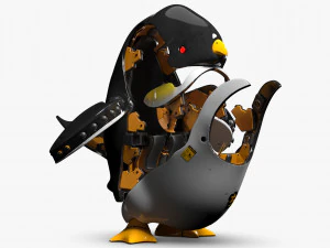 Penguin Robot 3DS Max 3D Model