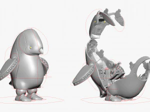 Penguin Robot 3DS Max 3D Model