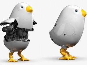 Chicken Robot 3DS Max 3D Model