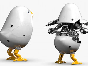 鸡机器人 3DS Max 3D 模型