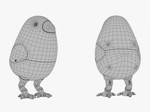 Chicken Robot 3DS Max 3D Model
