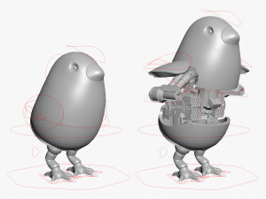Chicken Robot 3DS Max 3D Model