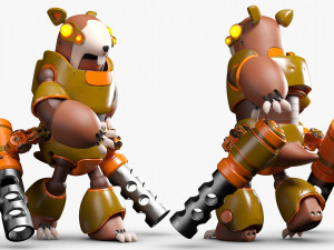 Rodent Robot 3DS Max 3D Модель